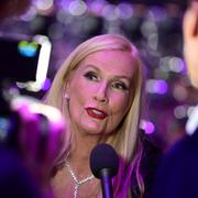 Gunilla Persson under melodifestivalen 2024. 