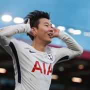 Son Heung-Mins måljubel.