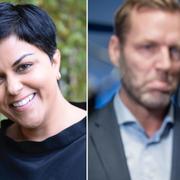 Parul Sharma. Telias vd och koncernchef Johan Dennelind och styrelseordförande Marie Ehrling.