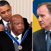 McEnany, Obama och Lewis, Löfven. 