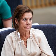 Elsa Widding i riksdagen under våren.