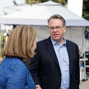 Fed-topparna Esther George, John Williams och Jerome Powell. Arkivbild.