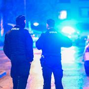 Polisinsatsen i Skärholmen.
