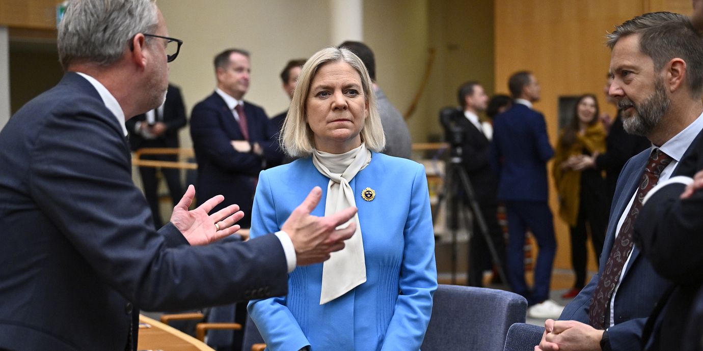 Arkivbild: Socialdemokraternas partiledare Magdalena Andersson vid riksmötets öppnande.