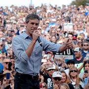 Arkivbild: Beto O’Rourke i samband med ett kampanjmöte i Texas.