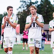 Gais-spelarna deppar efter 1–1 mot BP i Stockholm.