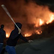 En sammandrabbning mellan israeler och palestinier på Västbanken tidigare i juli.