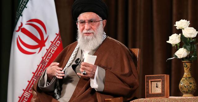 Ayatolla Ali Khamenei.  TT NYHETSBYRÅN/Office of the Iranian Supreme Leader via AP