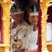 Kung Charles III och drottning Camilla  Jacob King / AP