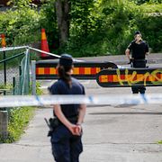 Avspärrningar i Alafors.
