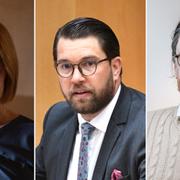 Elisabeth Thand Ringqvist, Jimmie Åkesson och Patrik Wahlén.