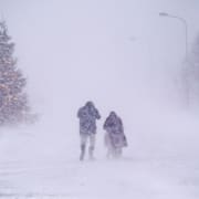 Hemavan i slutet av december, när stormen Johannes härjade.