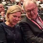 Finansministern Magdalena Andersson, S, och förre statsministern Göran Persson. 