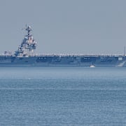 USS Gerald Ford är stationerad i Karibiska havet.