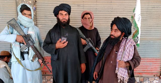 Talibaner i Farah. Mohammad Asif Khan / TT NYHETSBYRÅN