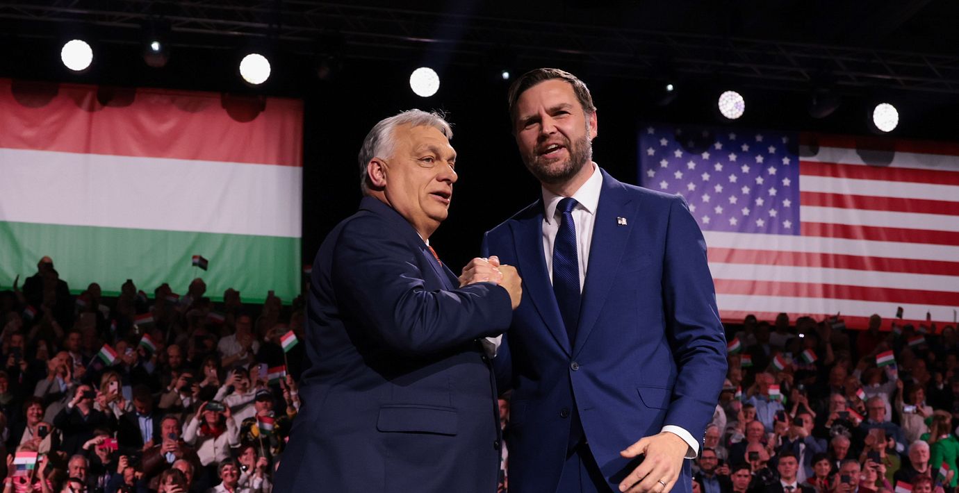 USA:s vicepresident JD Vance och Ungerns premiärminister Viktor Orbán.