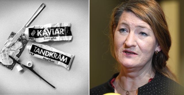 Konsums lågprismärke Blåvitt, Susanna Gideonsson. TT