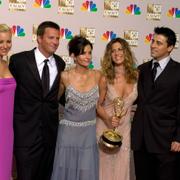 David Schwimmer, Lisa Kudrow, Matthew Perry, Courtney Cox, Jennifer Aniston och Matt LeBlanc/Arkivbild