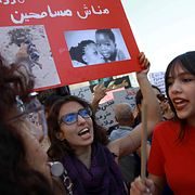 Regimkritiska protester i Tunisien i höstas.