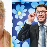 Lena Mellin och Jimmie Åkesson.