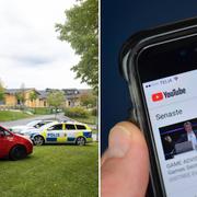 Polisen utanför skolan i Jönköping/Illustrationsbild