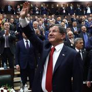 AKP:s ledare, tillika Turkiets premiärminister, Ahmet Davutoglu