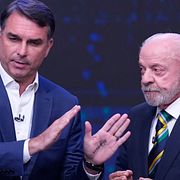 De båda presidentkandidaterna var med i en tv-sänd debatt på söndagen.