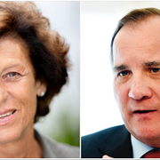 Antonia Ax:son Johnson / statsminister Stefan Löfven. 