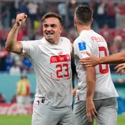 Xherdan Shaqiri firar 1–0-målet. 