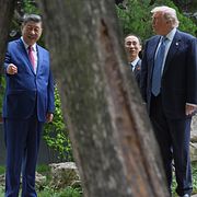 USA:s president Donald Trump med Kinas president Xi Jinping i Peking. 15 maj 2026.