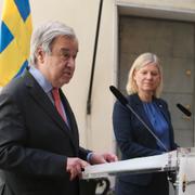 António Guterres och Magdalena Andersson.