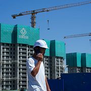 Illustrationsbild. Bygge i utkanten av Beijing.