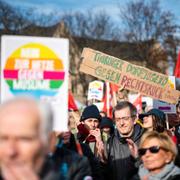 Demonstranter i Thüringen.