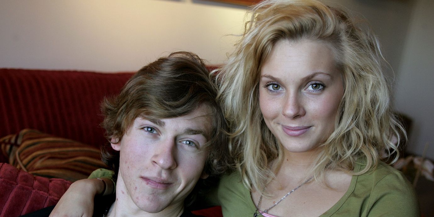 Skådespelarna Andrej Lunusjkin och Aliette Opheim som gestaltade Sandor och Ida i filmatiseringen 2005. Bilden är tagen i samband med det.