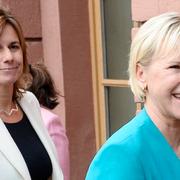 Isabella Lövin, biståndsminister, och Margot Wallström, utrikesminister.