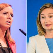 KDU:s tidigare ordförande Sara Skyttedal och KD:s partiledare Ebba Busch Thor.