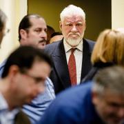 Slobodan Praljak innan domen meddelades i går. 