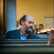 Arvo Pärt i Gustav Vasakyrkan i Stockholm, 2010. 