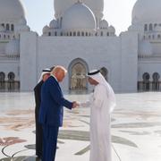Donald Trump i Abu Dhabi i torsdags.