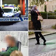 Bilder från polisinsatsen efter nattens skottlossning och från den på Ramels väg tidigare i veckan. Även på den 18-åring som häktades i veckan efter att 27 personer gripits.