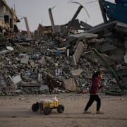 Palestinsk flicka i Gaza.