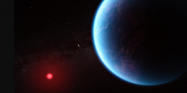 Illustration av hur planeten kan se ut, baserad på vetenskaplig data. Nasa