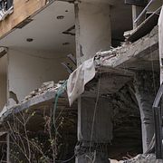 Arkivbild från Beiruts södra förorter.