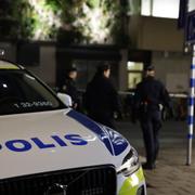 Polisen var på plats med flera patruller. 
