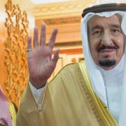 Kronprins Mohammed bin Salman och kung Salman. 