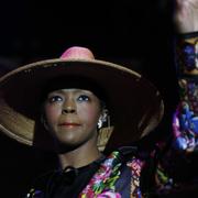 Lauryn Hill på scen i Nice i Frankrike