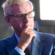 Carl Bildt på Moderaternas valvaka. 