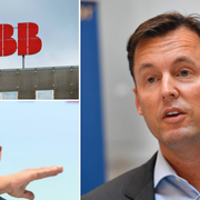 ABB:s förre vd Ulrich Spiesshofer till vänster. Investors vd Johan Forssell till höger. 