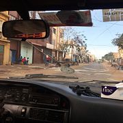 Huvudstaden Banjul på onsdagen.
