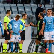 Malmö FF efter 0–3-förlusten hemma mot  Wolfsburg.